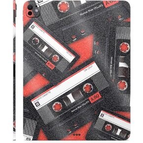 Glossy Glitter Skin Compatible with Apple iPad Pro 13 (M4) 2024 - Mixtape - Premium 3M Vinyl Protective Wrap Decal Cover - Easy to Apply | Crafted in The USA by MightySkins