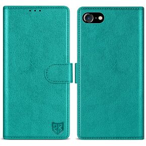 ZZXX for iPhone 7/iPhone 8/iPhone SE 2022(2020) Wallet Case with [RFID Blocking] Card Slot Kickstand Magnetic Closure Leather Flip Fold Protective Phone Case for iPhone 8 Case Wallet(Black-4.7 inch)