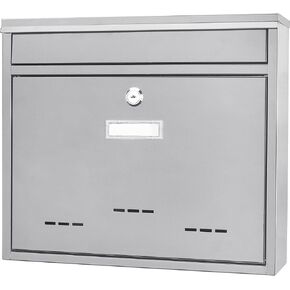Barska Wall Mount Multi-Purpose Locking Mail Suggestion Drop Box with Key Lock for Home Office Classroom
