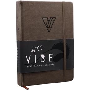 The Vibe Journal: A 13-Week Guided Mindfulness Journal for Men | Unique Daily Content, Thoughtful Prompts, Practical Exercises, Tips, & Expert Coaching | Cultivate Your Journaling Habit | A5