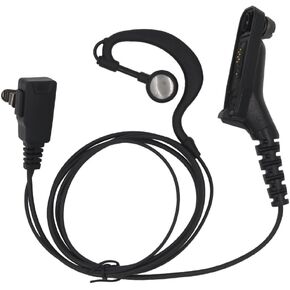 Multi-pin G-Shape Clip Ear EarHook Headset Earpiece with Mic for Motorola Radios APX4000 APX6000 DP4800 DP4801 DGP6150 DGP6150+ XiRP8608 XiRP8660 XiRP8668 XPR6500 XPR6580 XPR6550