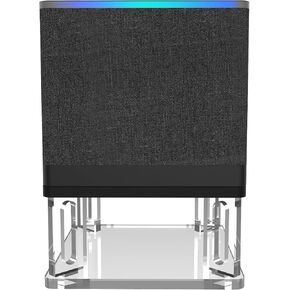 desk wood stand for fire tv cube (Black acrylic)
