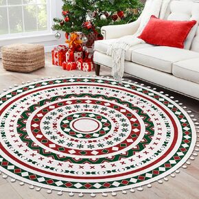 Washable Runner Rug,2x8 Non Slip Vintage Hallway Rug Runner with Rubber Backing,Stain Resistant & Low Pile Carpet Runner for Bedroom,Kitchen,Laundry,Entrance,Christmas Decor