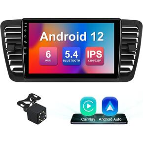 2+32G 9-inch Android 12 Car Stereo for Subaru Legacy Outback 2005-2009 IPS Touchscreen Screen Car Radio with Carplay & Android Auto Support Backup Camera GPS FM Navi BT SWC