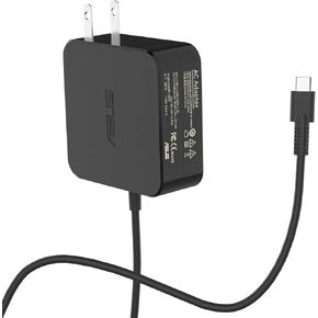 65W 45W USB C AC Charger Fit for Asus ZenBook 13 14 15 UM3402 UX3402 Q408UG UX490 UX325 UX393 UX371 Chromebook ExpertBook C302C C213 C214 C436 C523 ADP-45EW B Type c Laptop Power Supply Adapter Cord