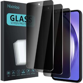 3 Pack Privacy Screen Protector for Samsung Galaxy A51 With 3 Pack Camera Lens Protector, Anti Spy Tempered Glass 9H Hardness, Black Protector Anti Spy, Anti-Scratch, Bubble Free