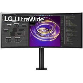 LG 34BP88CN-B 34" 21:9 QHD UltraWide™ Curved Ergo Monitor with HDR10, USB Type-C™, & AMD FreeSync™