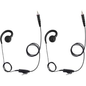 Clp-e Earpiece C Ring Swivel Radio Ear Piece Headset for Motorola clp 1010e 1080e clp1010e clp1080e Walkie Talkie(2 Pack)