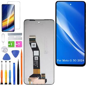 Screen Replacement for Motorola Moto G 5G 2024 Original, XT2417-1 XT2417-6 LCD Touch Panel Display Digitizer Assembly Repair Parts with Kit