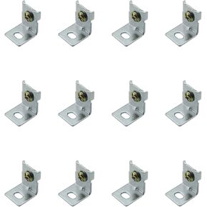 Maxmoral 12PCS 16x15x19mm Power Supply Mounting Bracket Metallic Power Supply Mounting Accessory Switching Power Supply Mounting Bracket for Securing Power Supplies and Other Items