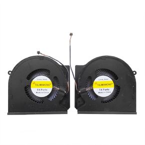 New Compatible CPU and GPU Cooling Fan for Razer Blade 16 RZ09-0483 RZ09-0483TEH3 RZ09-0483UWJ4-R3W1 Series 16 Inch Gaming FQDA DFS5K22B05673K FQDB DFS5K22B15673J 14051470 DC5V 0.5A