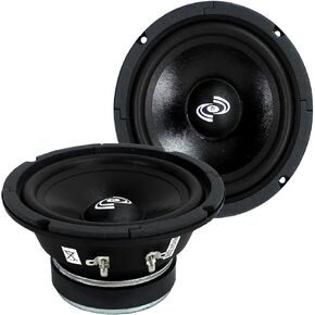 Pyle 2 PDMR6 6.5" 600W Car Mid Bass MidRange Woofer Audio Speakers 8 Ohm Black