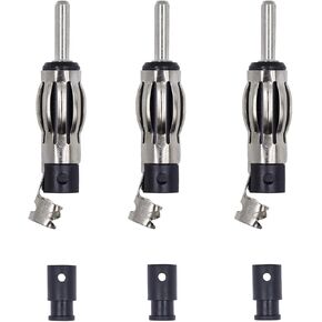 2PCS Universal DIN Plug Adapter Car Radio Connector Car Antenna DIN Crimp Repair Kit Car Radio Aerial Socket FM Audio DIN Plug Repair Kit for FM AM Car Stereo Auto CD DVD and Coaxial Cable