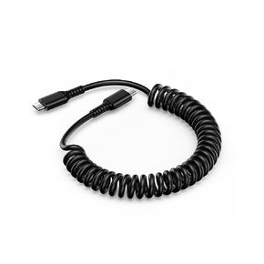 Car Carplay Charger Cable for iPhone 16 Pro Max, 16Pro, 16, 16 Plus, 15, Coiled USB C Cable to USB C Fast Charging Cord 3FT Retractable Type C Auto Phone Charger Cable for Samsung Galaxy Pixel Moto