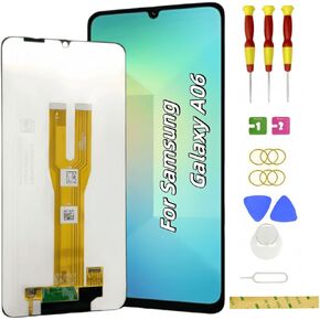 Galaxy A06 4G LTE LCD Display Screen Assembly Replacement for Samsung A065 Touch Digitizer Screen Toolkits SM-A065M/DS(WithFrame)