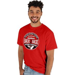 Blue 84 Men's NCAA Officially Licensed Georgia Bulldogs National Champs T-Shirt 2022-2023 2 Back
