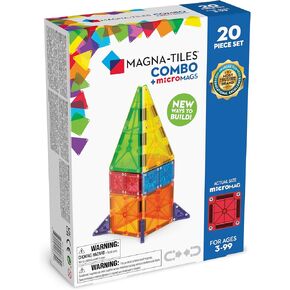 MAGNA-TILES® Combo 46-Piece Magnetic Construction Set, The Original Magnetic Building Brand