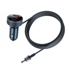 3M/10ft Starlink Mini DC Power Cable, 12V-24V Cigarrete Lighter Adapter for Starlink Mini, Waterproof DC Power Cable with USB, Type-C Port and Voltmeter for Car/Ship
