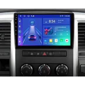 for Dodge RAM 1500 2500 3500 Radio 2009 2010 2011 2012 Upgrade Android Car Radio Grand Caravan Jeep JK Wrangler Compass Patriot Commander Car Stereo with CarPlay Android Auto FM/AM