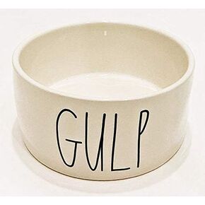 Rae Dunn by Magenta Ceramic 6" Diameter Dog Feeding Bowl | Gulp