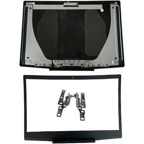 New for Dell Ins-piron Gaming G3 15 3590 G3 15 3500 0747KP Laptop LCD Back Cover with Hinges and Front Bezel Frame Set Blue Logo 747KP Rear Lid Top Case