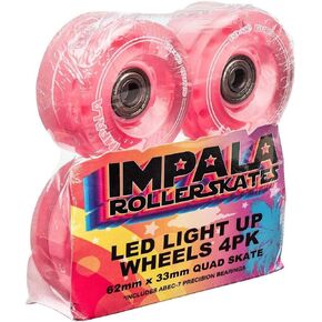 Impala Roller Skates 4 Pack Wheels - Light UP LED