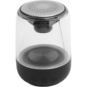 Subwoofer Speaker Portable 5.0 Speaker HIFI LED Light Stereo Loudspeaker for Party Beach Camping Travel (Black)