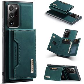 Wallet Case for Samsung Galaxy Note 20 Ultra, DG.MING Premium Leather Phone Case Back Cover Magnetic Detachable with Trifold Wallet Card Holder Pocket for Samsung Galaxy Note 20 Ultra (Black)