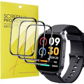 Compatible for TOOBUR IDW17 Smart Watch Screen Protector, [3 Pack] Lamshaw 3D Full Coverage PET Soft Screen Protector Film Compatible for TOOBUR IDW17 2.01 Inches Smart Watch/IDW17 Smart Watch (3