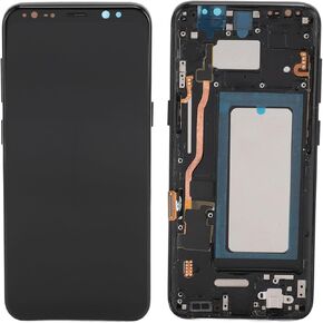 Yoidesu Screen Replacement with Frame for Samsung Galaxy S8 SM G950U G950F, TFT LCD Display Digitizer Assembly without Fingerprint, Screen Assembly Repair Tools Kit for Galaxy S8