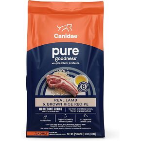 CANIDAE Pure Real Beef & Barley Recipe Adult Dry Dog 4 LB