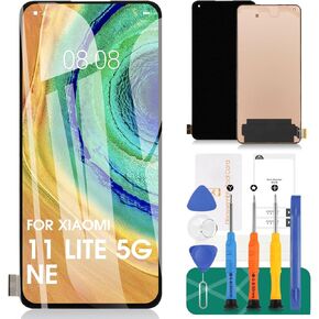 الأصلي ل Xiaomi 11 لايت 5G NE استبدال الشاشة ل Xiaomi 11 لايت 5G NE LCD محول الأرقام ل Xiaomi 2109119DG 2107119DC 2109119DI عرض اللمس Sceen الجمعية إصلاح أجزاء