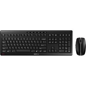 CHERRY Stream Desktop - Wireless Keyboard and Mouse Combo - US Layout - QWERTY Keyboard (White)
