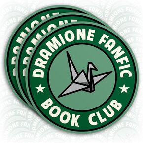 (3Pcs) Dramione Sticker Dramione Fanfic Book Club Stickers Lovers Dracotok Booktok Bookish Decals Waterproof Vinyl Sticker for Laptop Water Bottle Hard Hat Cup Cars Decals Gift for Her Him 2 Inches