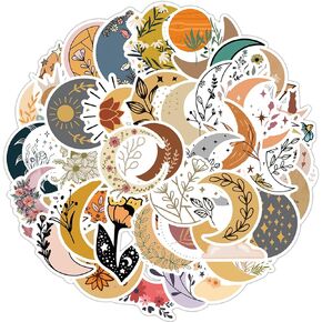 100 قطعة من ملصقات الزهور كوكبة علامات زودياك الزهور الشارات الفينيل ملصقات الزهور المقاومة للماء للمراهقين والبالغين زجاجة مياه للكمبيوتر المحمول لوح التزلج سجل القصاصات قارورة مائية للأطفال المراهقين ديكورات يدوية (زهور كوكبة) in Kuwait