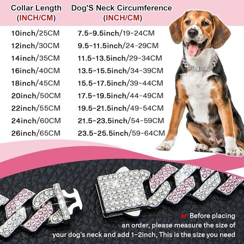 الأرجواني سلسلة الكلب طوق الماس رابط 15mm واسعة الكلب قلادة سلاسل معدنية القط الحيوانات الأليفة الكريستال الياقات مجوهرات اكسسوارات للكلاب الصغيرة المتوسطة الكبيرة القطط (12 بوصة in Kuwait
