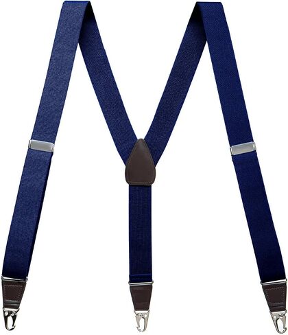 Suspenders for Men, Updated Clips and Adjustable Suspenders with Elastic Straps Y-Back Construction Heavy Duty in Saudi Arabia