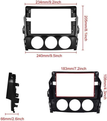 ستيريو سيارة أندرويد 13.0 مزدوج الدين لمازدا MX-5 2006-2021 9 بوصة HD شاشة تعمل باللمس سيارة صوت الوسائط المتعددة استقبال مع CarPlay أندرويد السيارات نظام تحديد المواقع راديو الملاحة كاميرا بلوتوث 2G + 32G in Kuwait