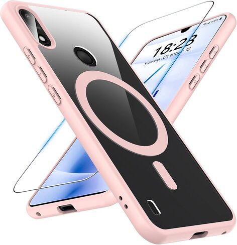 BESINPO for Gabb Phone 4 Case,Magnetic Gabb 4 Case with Tempered Glass Screen Protector, Military Grade Shockproof Slim Fit Cover -Black in Kuwait