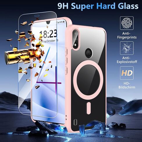 BESINPO for Gabb Phone 4 Case,Magnetic Gabb 4 Case with Tempered Glass Screen Protector, Military Grade Shockproof Slim Fit Cover -Black in Kuwait