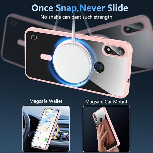 BESINPO for Gabb Phone 4 Case,Magnetic Gabb 4 Case with Tempered Glass Screen Protector, Military Grade Shockproof Slim Fit Cover -Black in Kuwait