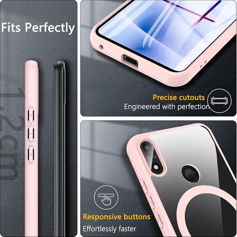 BESINPO for Gabb Phone 4 Case,Magnetic Gabb 4 Case with Tempered Glass Screen Protector, Military Grade Shockproof Slim Fit Cover -Black in Kuwait
