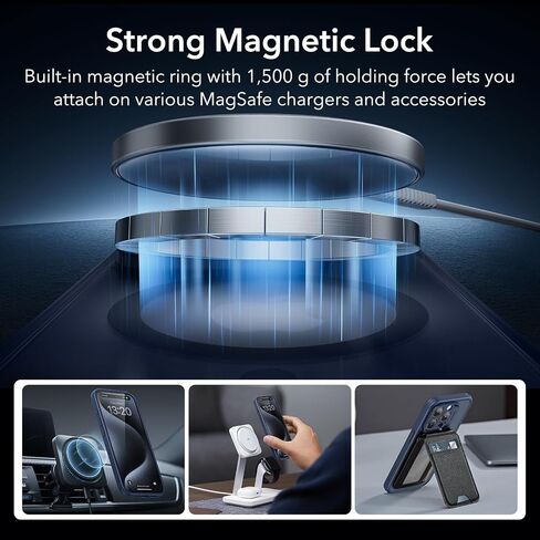 ESR for iPhone 15 Case Set, 1 Tempered-Glass Screen Protector, 1 Set of Lens Protectors, Military-Grade Protection, Yellowing and Scratch Resistant MagSafe Phone Case, Classic Series, Clear in Saudi Arabia