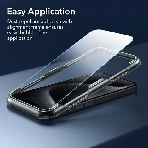 ESR for iPhone 15 Case Set, 1 Tempered-Glass Screen Protector, 1 Set of Lens Protectors, Military-Grade Protection, Yellowing and Scratch Resistant MagSafe Phone Case, Classic Series, Clear in Saudi Arabia