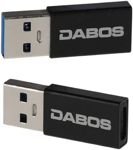 محول USB 3.0 ذكر إلى USB-C أنثى عالي السرعة (عبوتان) - التوصيل والتشغيل متوافق مع أجهزة MacBook وChromebook والمزيد - سرعات نقل بيانات محسنة لمشاركة الملفات ومزامنتها بشكل أسرع in Kuwait