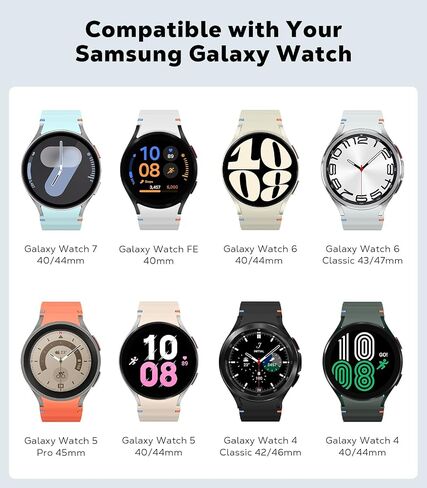 سوار MoKo الرياضي متوافق مع ساعة Samsung Galaxy Watch 7 FE 6 5 4 حزام 40 مم 44 مم/ساعة 6 4 حزام كلاسيكي 43 مم 47 مم 42 مم 46 مم/ساعة 5 برو باند 45 مم، بدون فجوة أساور سيليكون ناعمة للنساء والرجال، أسود in Saudi Arabia