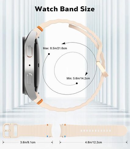 سوار MoKo الرياضي متوافق مع ساعة Samsung Galaxy Watch 7 FE 6 5 4 حزام 40 مم 44 مم/ساعة 6 4 حزام كلاسيكي 43 مم 47 مم 42 مم 46 مم/ساعة 5 برو باند 45 مم، بدون فجوة أساور سيليكون ناعمة للنساء والرجال، أسود in Saudi Arabia