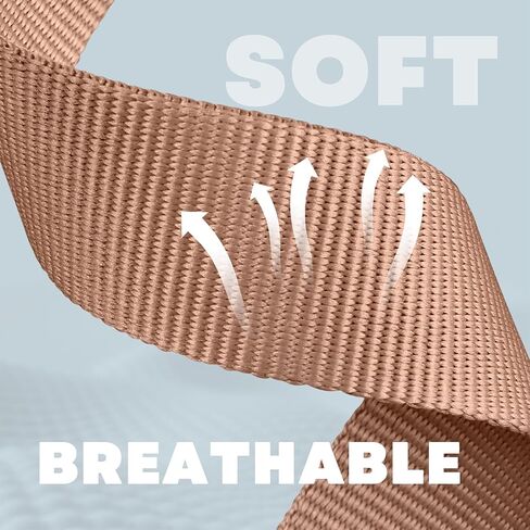 Sport Nylon Loop Strap Compatible with Apple Watch Bands for Women 40mm 41mm 38mm 42mm 46mm 44mm 45mm 49mm, Braided Stretchy Band for iWatch Series 10 9 8 7 6 5 4 3 SE Ultra 2 1, Milk Tea in Kuwait