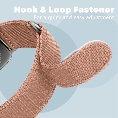 Sport Nylon Loop Strap Compatible with Apple Watch Bands for Women 40mm 41mm 38mm 42mm 46mm 44mm 45mm 49mm, Braided Stretchy Band for iWatch Series 10 9 8 7 6 5 4 3 SE Ultra 2 1, Milk Tea in Kuwait