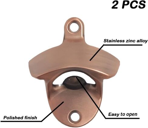 Black Wall Mount Beer Soda Bottle Cap Opener Post Mounted Blank Stainless for DIY Cooler Table (2PCS) in Saudi Arabia